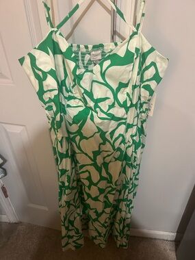 a new day Green and White Printed Maxi Dress